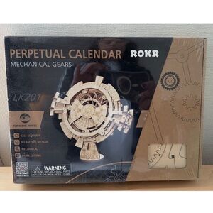 Perpetual Calendar Mechanical Gears - Cream